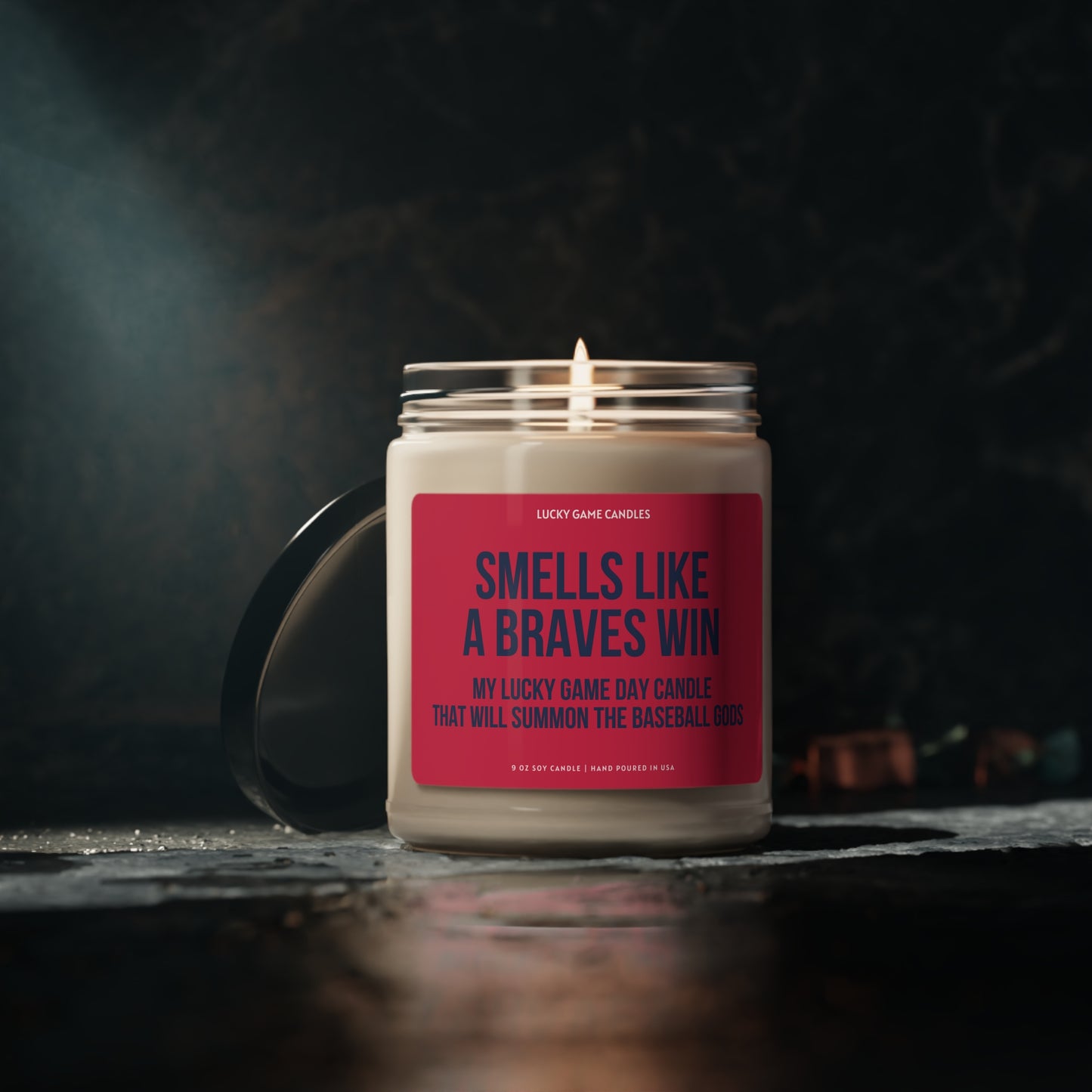 Smells Like A Braves Win Candle, Unique Gift Idea, Atlanta Braves Gift –  Lucky Game Candles